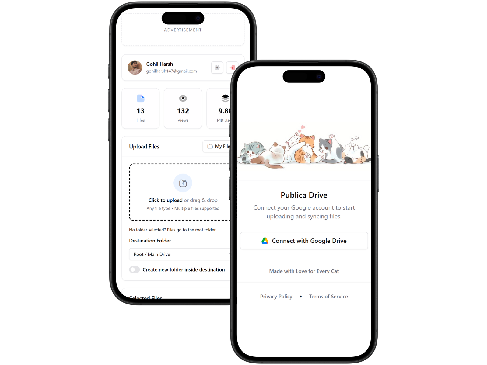 Publica Drive Dashboard Preview